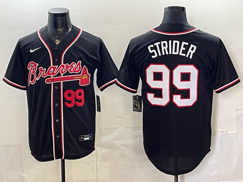 Men Atlanta Braves #99 Strider blue Nike 2026 Jersey 070105->atlanta braves->MLB Jersey